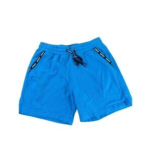 Hollister Blue Drawstring Mens Shorts Size S Cotton Blend